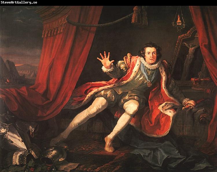 William Hogarth David Garrick as Richard III